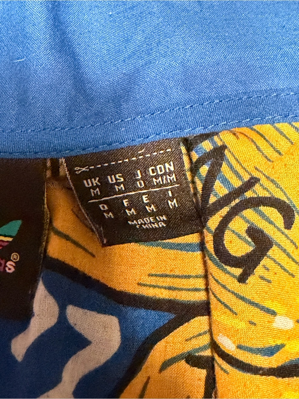 Adidas x Pharrell Williams Doodle Camp Shirt Blue M - Picture 3 of 5